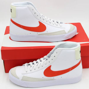 Nike Blazer Mid '77Size 6.5Y Big Kids White/Picante Red-Coconut Milk DA4086 110